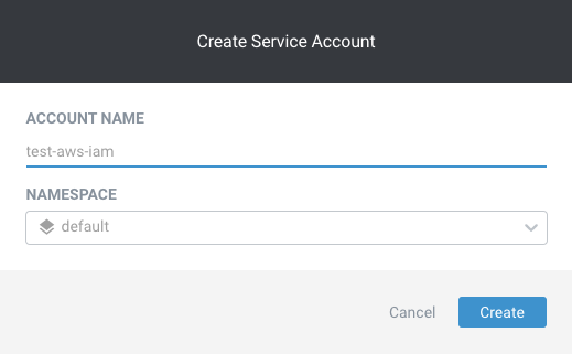 Add a Service Account